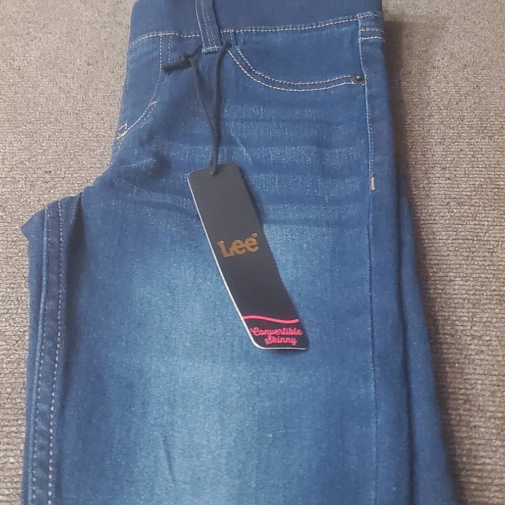 Lee Dark Blue Convertible Skinny Jeans